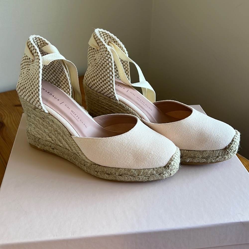 NIB Margaux x Gal Meets Glam Blush Pink Espadrilles 37M